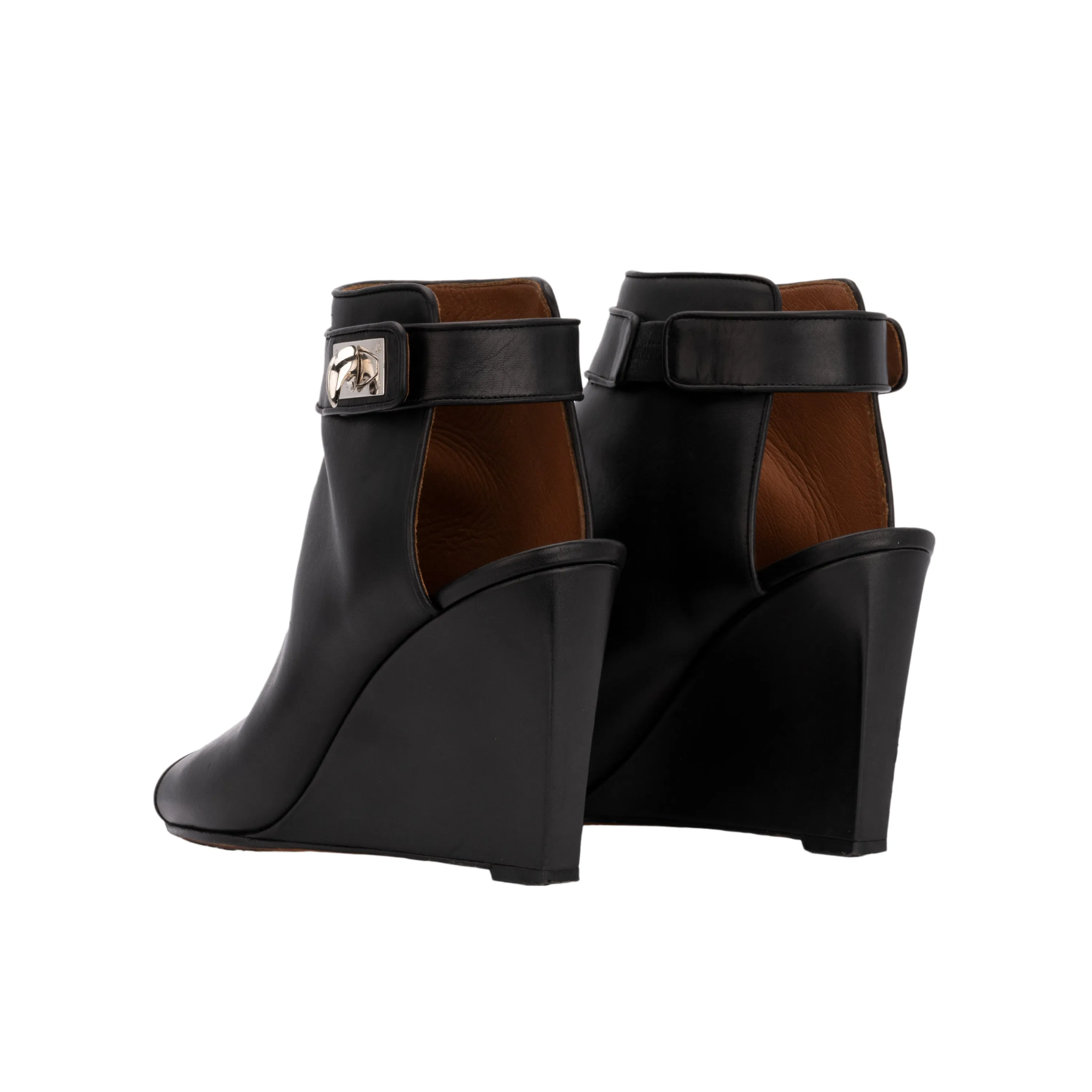 "Shark" Open Toe Ankle Boots - '10s