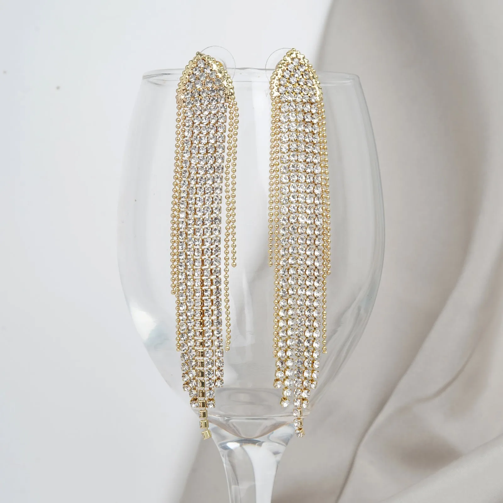 Ripley Gold Curtain Earring