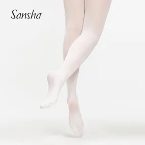 Sansha Adult and Children's Soft Ballet footed Dance Tights t99  Available in Black, White and Ballet Pink