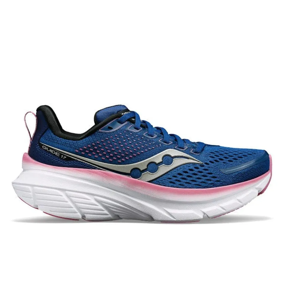 Saucony Guide 17 Women's Running Shoes SS24 Navy / Orchid