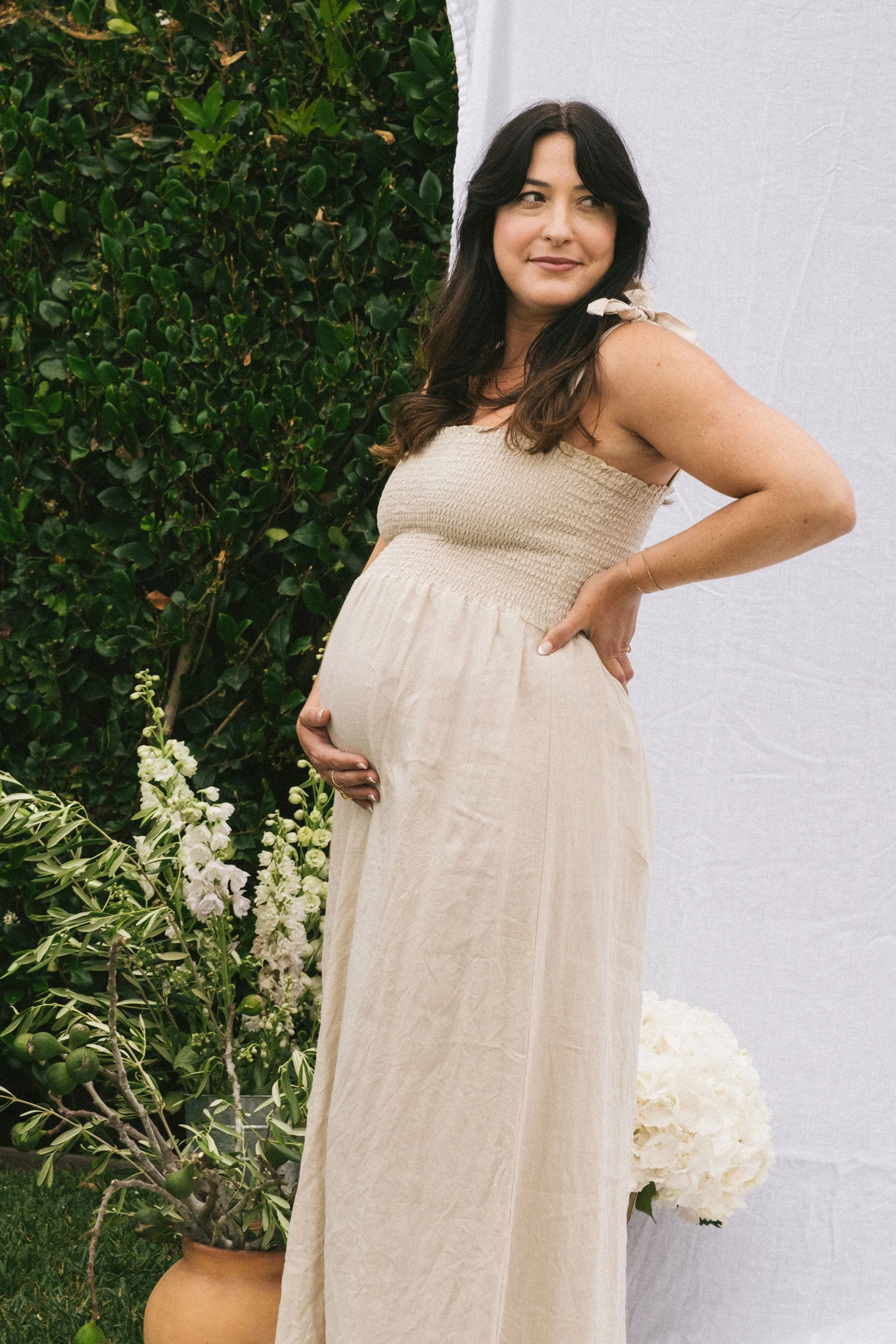 Sophie Dress in Oatmeal Linen