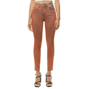 Spray Fashion Denim Pants - Orange