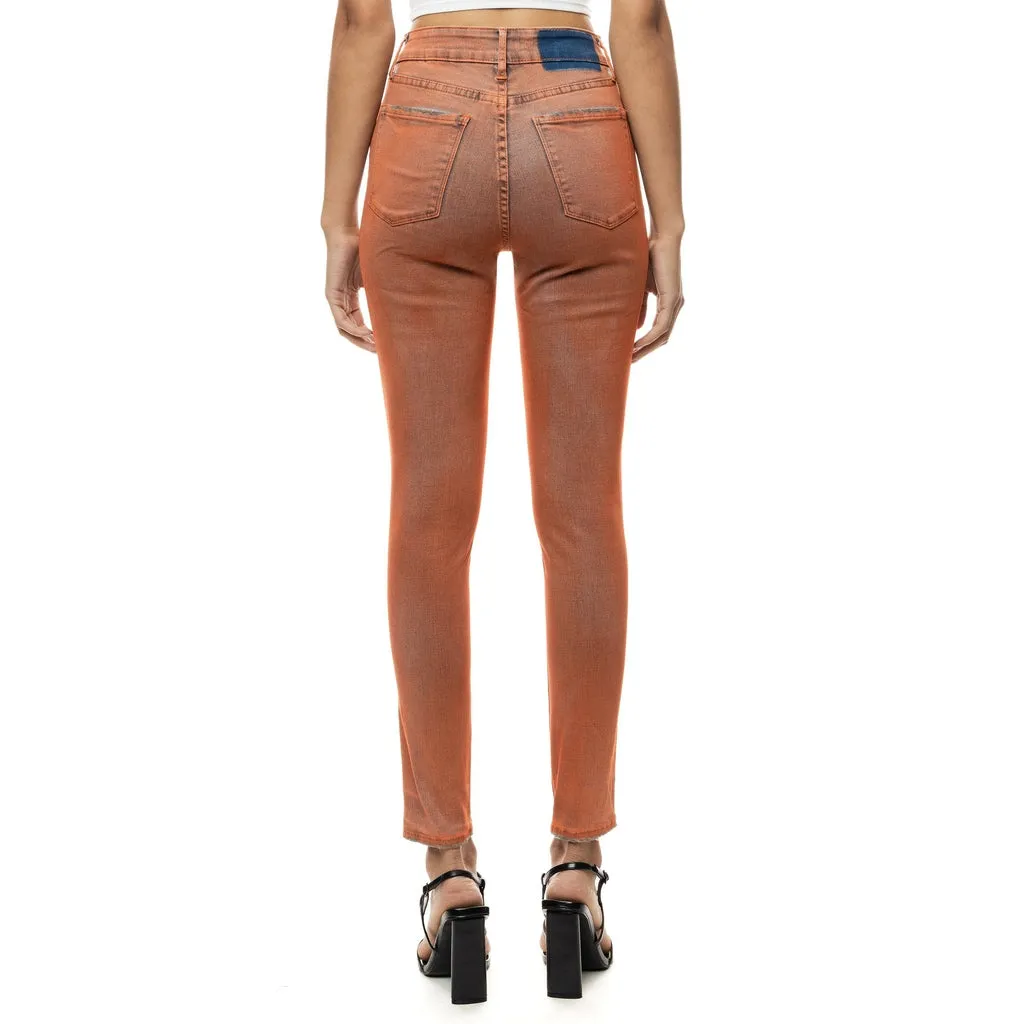 Spray Fashion Denim Pants - Orange