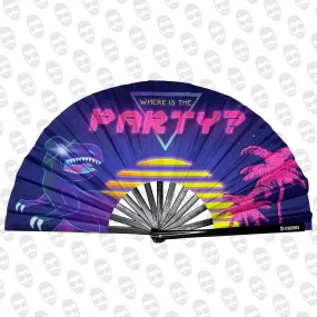 Where's The Party T-Rex UV Fan