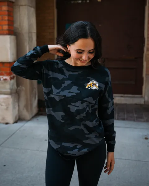 Women's Camo Scoop L/S