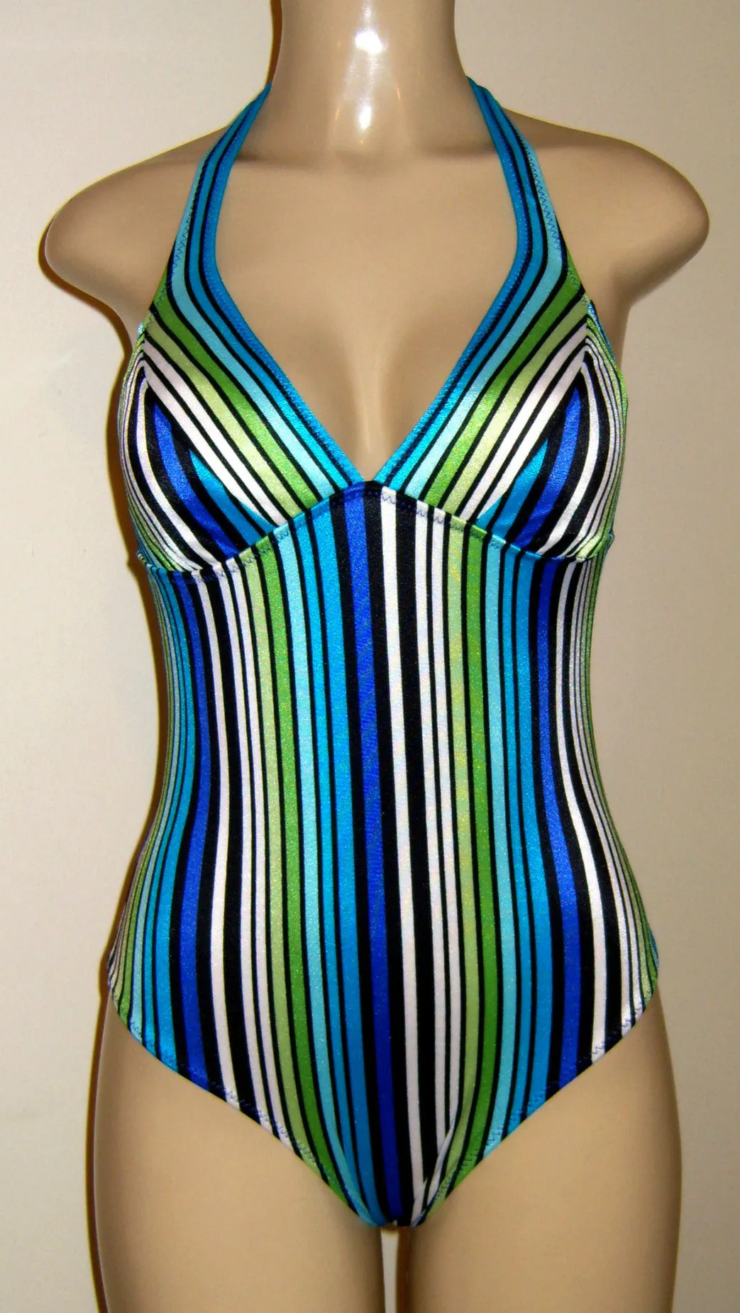 Women's halter one piece bathing suits