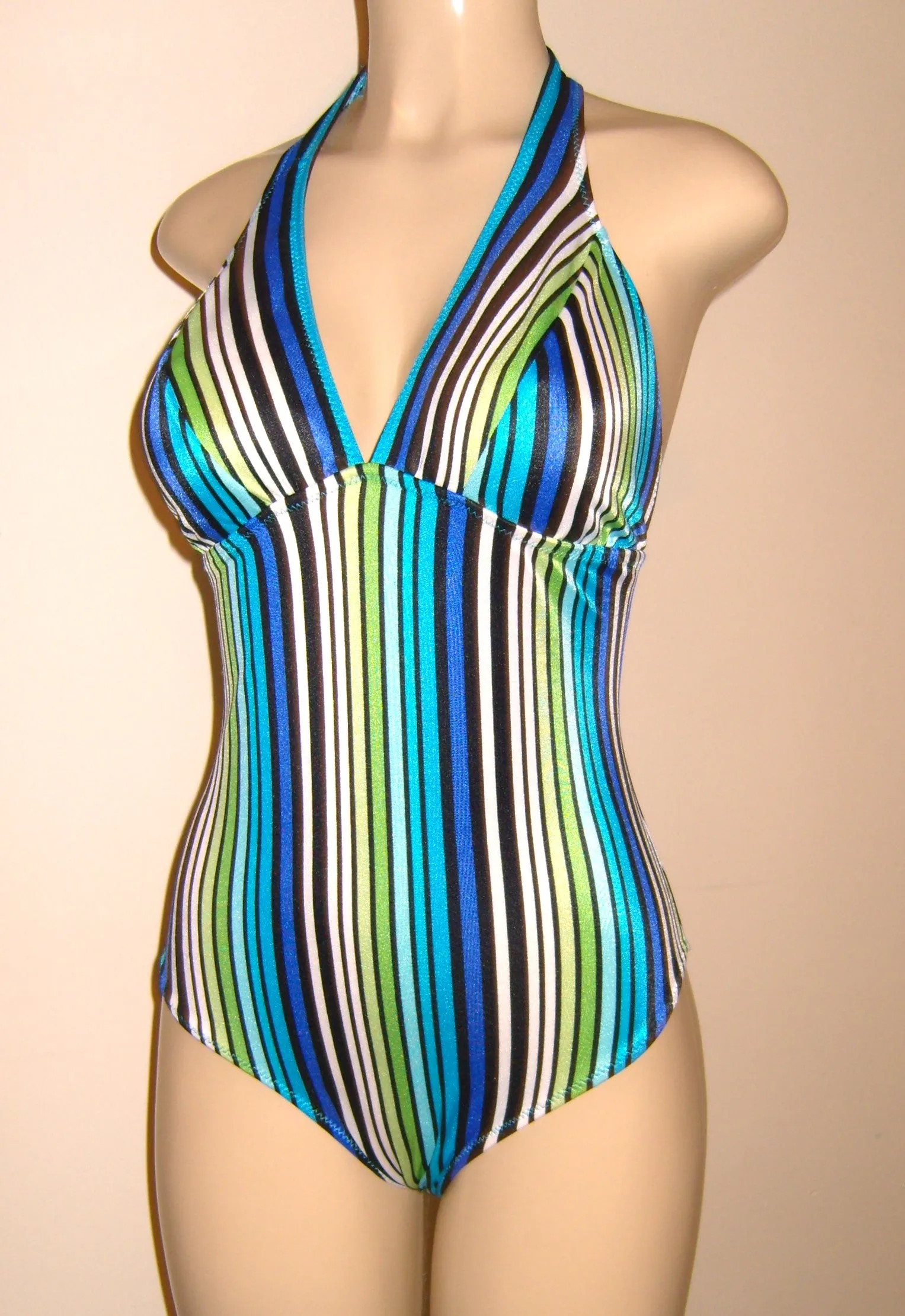 Women's halter one piece bathing suits