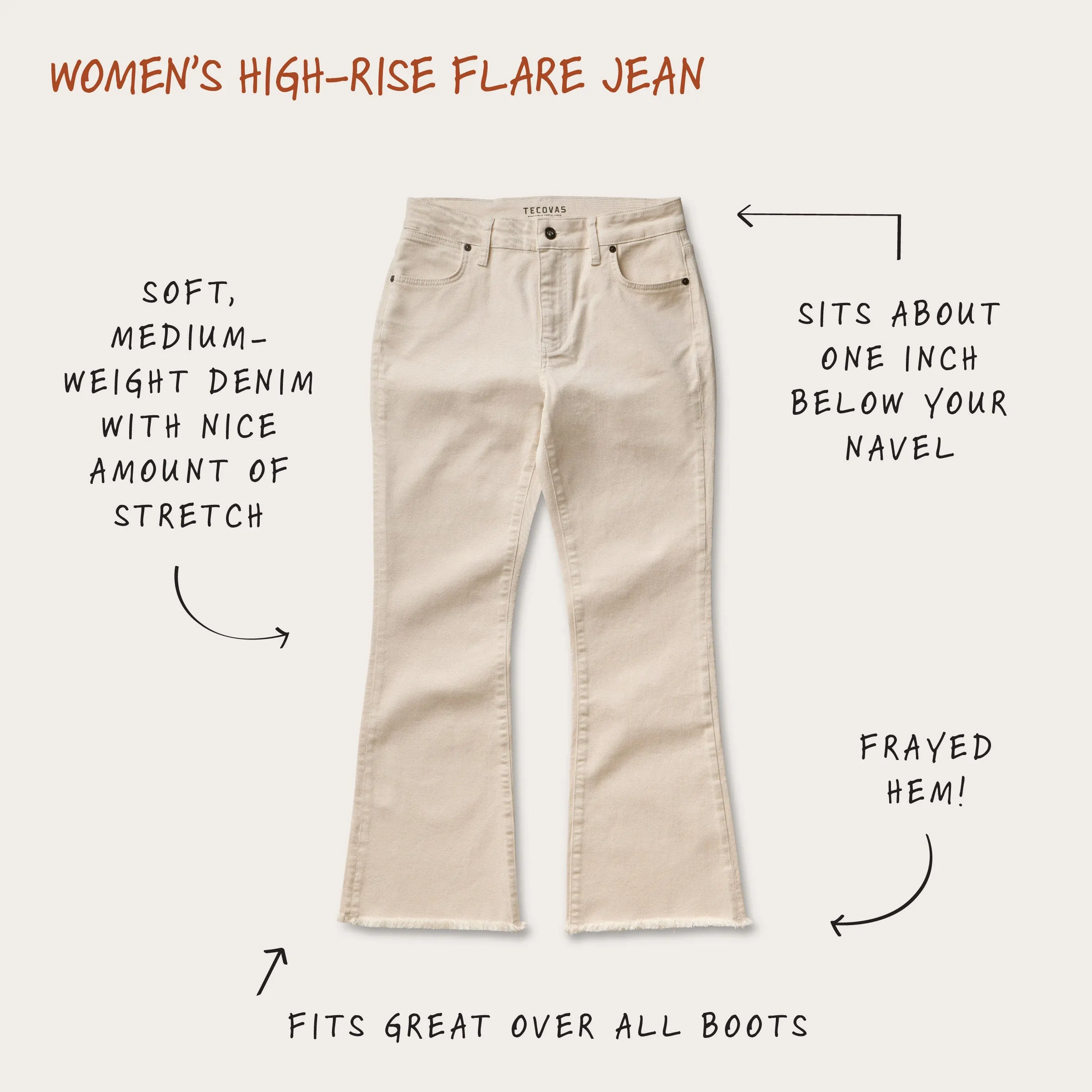 Women's High-Rise Flare Jeans