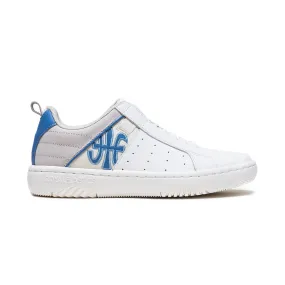 Women's Icon 2.0 White Blue Logo Leather Sneakers 96531-050