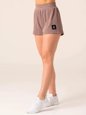 Women's Waffle Lounge Shorts - Taupe