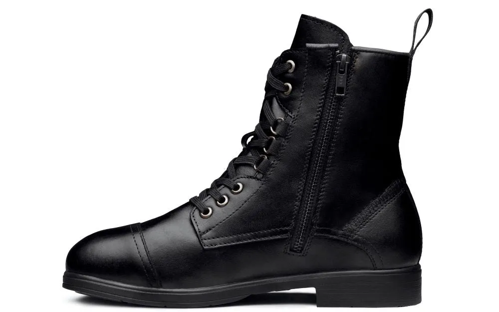 'Xena Workwear' Women's 6 Spice Lace Up Steel Toe - Jet Black