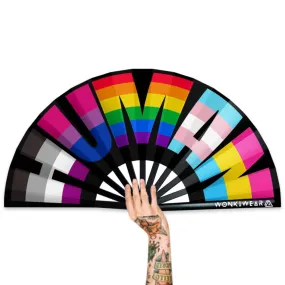 XL Festival Fan - Rainbow Human lgbtq 