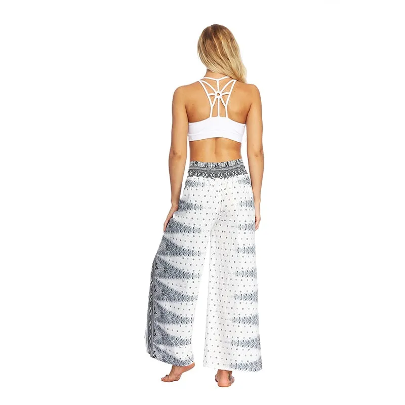 Yoga Mandala Comfort Wide Leg Bohemian Pants