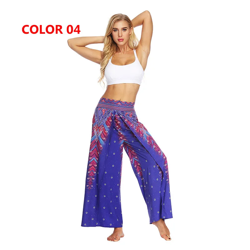 Yoga Mandala Comfort Wide Leg Bohemian Pants