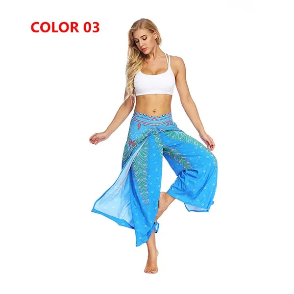 Yoga Mandala Comfort Wide Leg Bohemian Pants