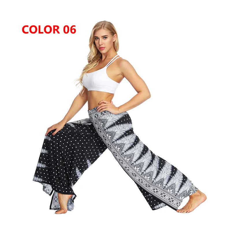 Yoga Mandala Comfort Wide Leg Bohemian Pants