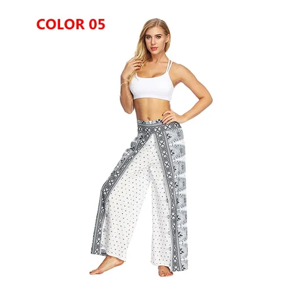 Yoga Mandala Comfort Wide Leg Bohemian Pants