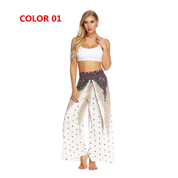 Yoga Mandala Comfort Wide Leg Bohemian Pants