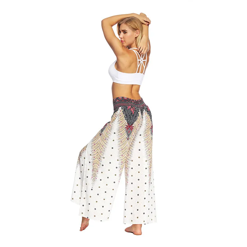 Yoga Mandala Comfort Wide Leg Bohemian Pants