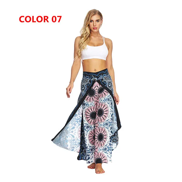 Yoga Mandala Comfort Wide Leg Bohemian Pants