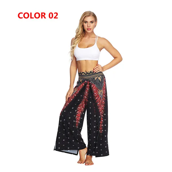 Yoga Mandala Comfort Wide Leg Bohemian Pants