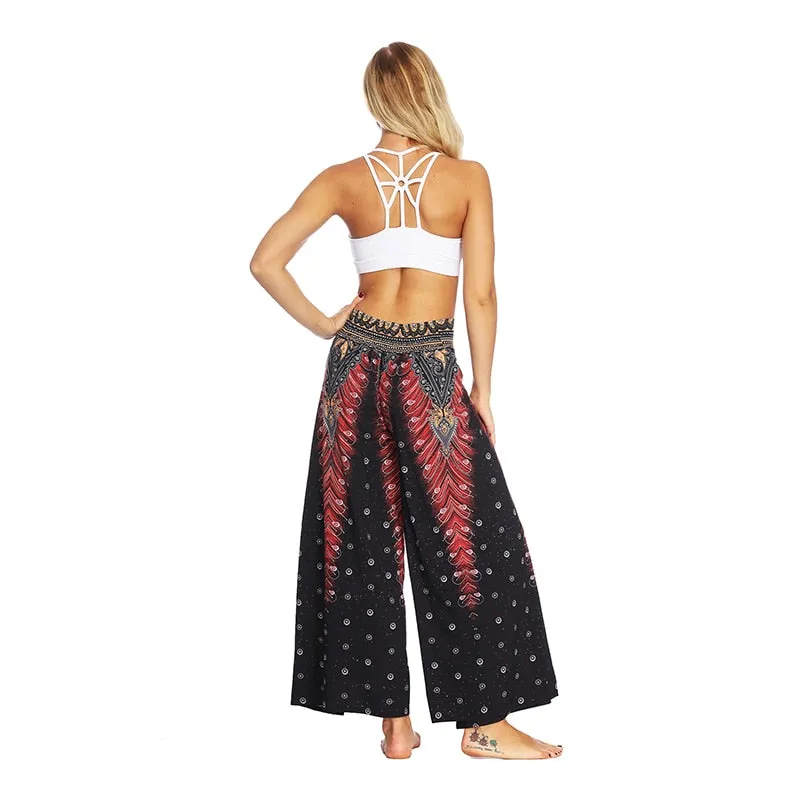 Yoga Mandala Comfort Wide Leg Bohemian Pants