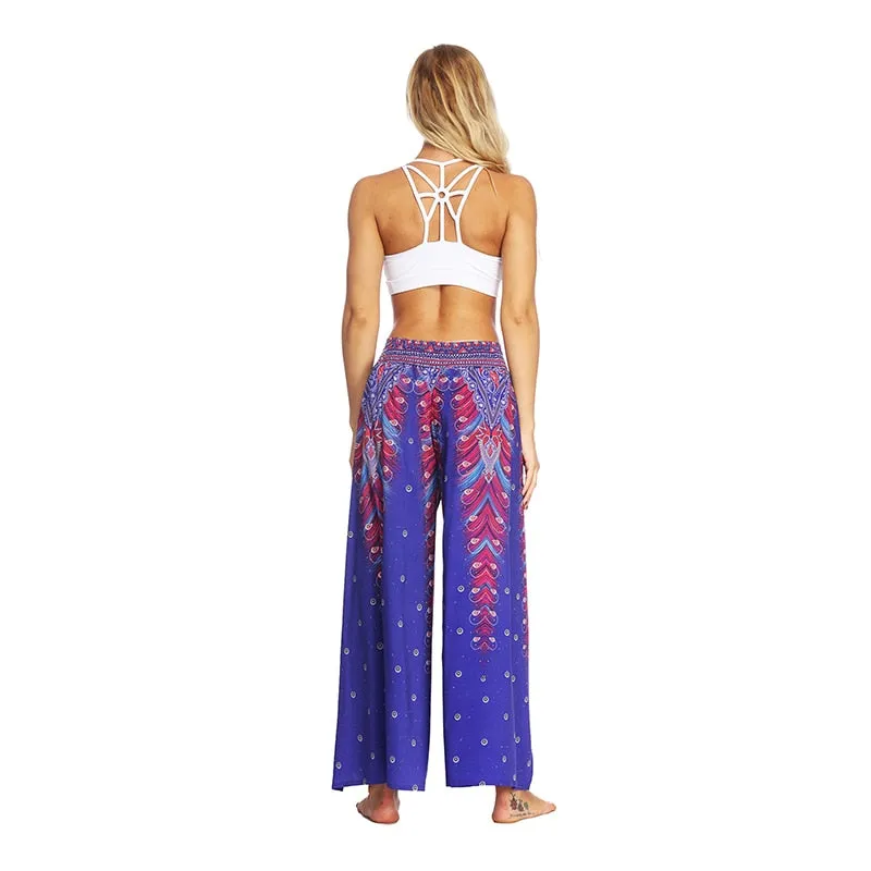 Yoga Mandala Comfort Wide Leg Bohemian Pants