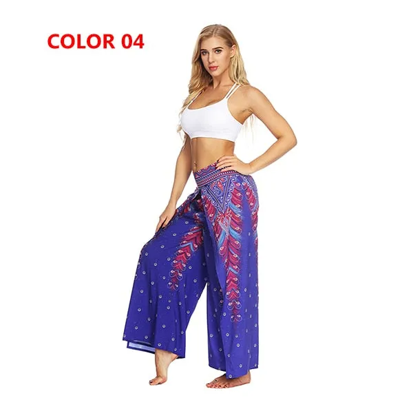 Yoga Mandala Comfort Wide Leg Bohemian Pants