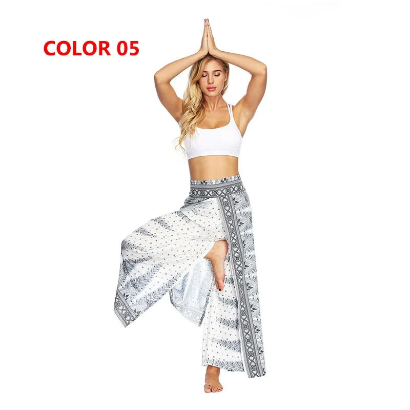 Yoga Mandala Comfort Wide Leg Bohemian Pants