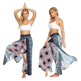 Yoga Mandala Comfort Wide Leg Bohemian Pants